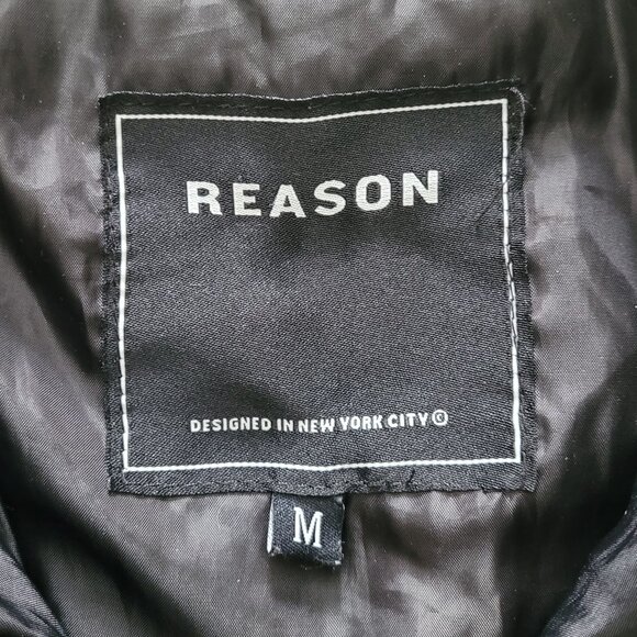 Reason Teddy Bear Sherpa Full Zip Jacket Mens Oversized Y2K Streetwear Medium - Picture 8 of 11